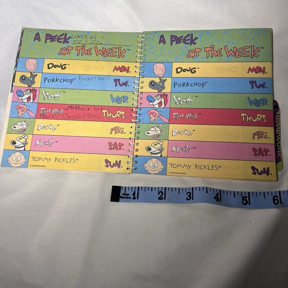 Vintage 1994 Nickelodeon Cruisin Back To School Organizer Hardees Doug Rugrats - Picture 3 of 7